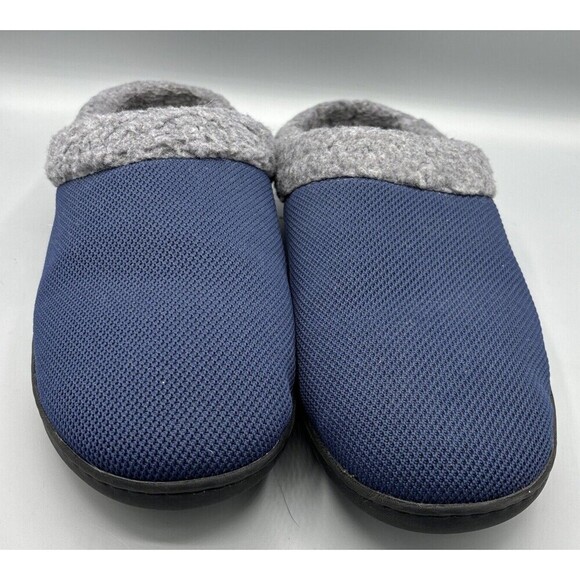 Clarks Cloudsteppers Mens Slippers‎ Sz 11 Blue Slip On Comfort Lounge Casual - Picture 2 of 5